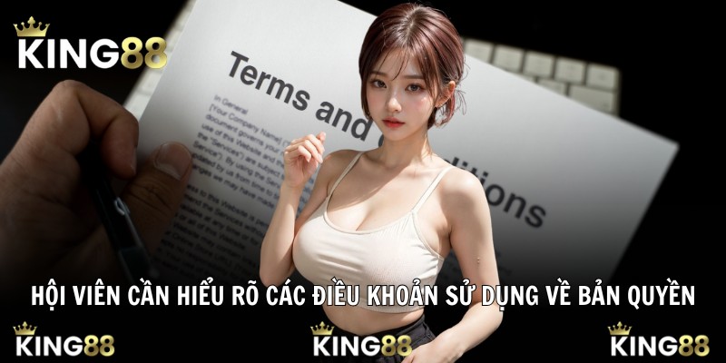 Hội viên cần hiểu rõ các điều khoản sử dụng về bản quyền